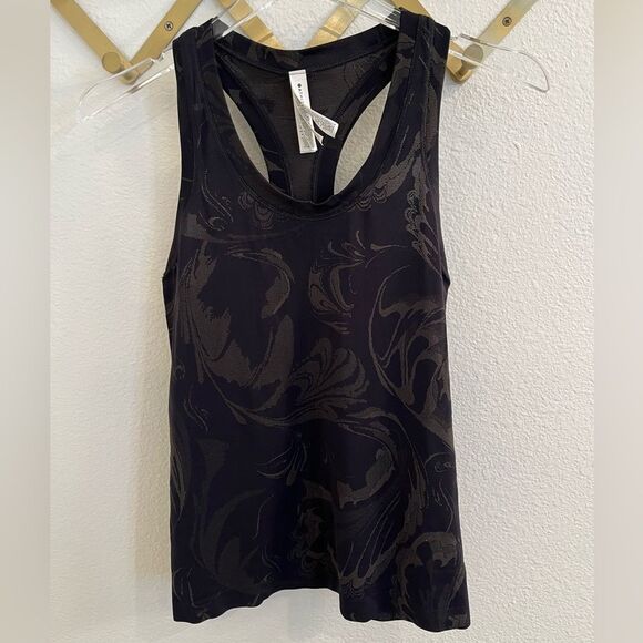 Athleta Momentum Seamless Tank Black Paisley XS - Picture 5 of 8